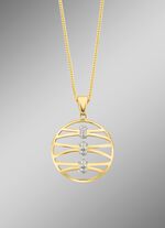 Filigraner Anh&auml;nger mit synth. Zirkonia 