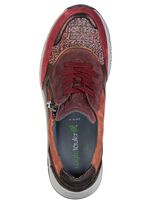 Waldl&auml;ufer, bequeme Damen-Sneaker, Weite H, mit herausnehmbarem Fussbett BORDEAUX-BUNT