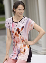 Longshirt mit überschnittener Schulterpartie 