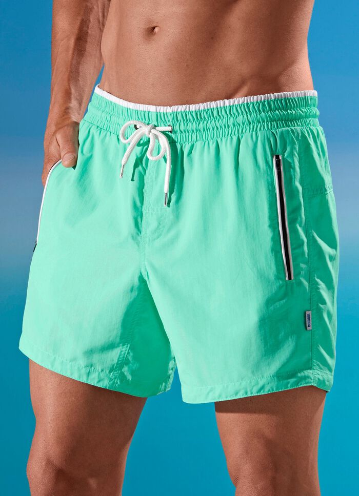 Bomain Badeshorts mit Rei&szlig;verschl&uuml;ssen, Microfaser MINT