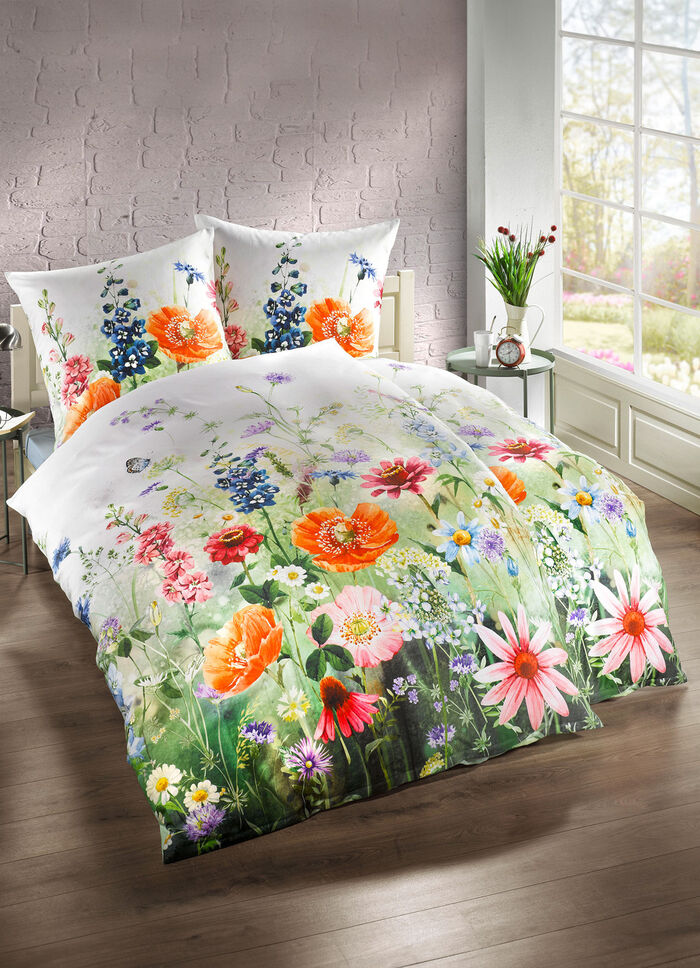 Mako-Satin Bettwäsche-Garnitur Made in Germany BUNT