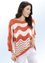 Pullover in tollem Wellendessin 