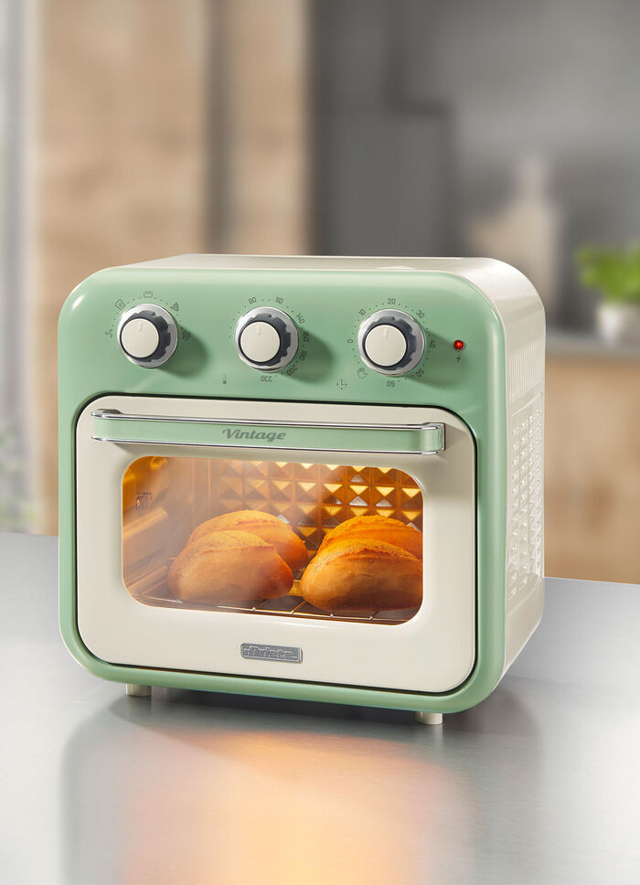 Ariete 2-in-1 Heissluft-Ofen im Vintage-Design GRÜN