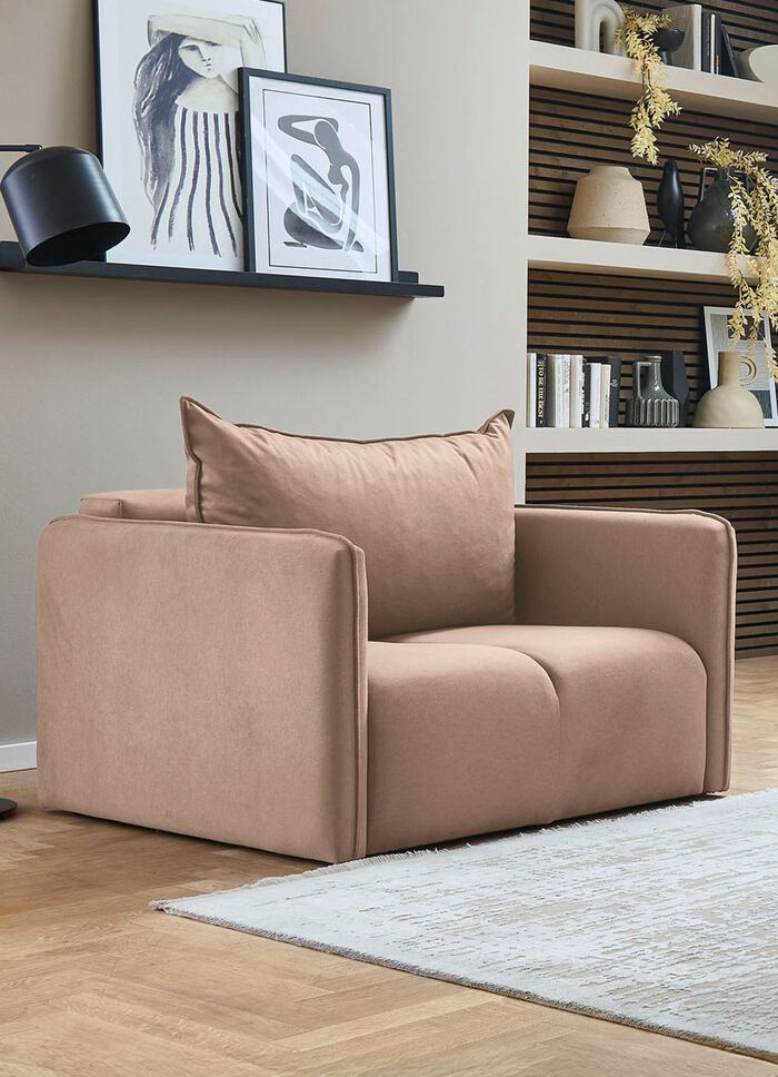 Polsterm&ouml;bel mit dekorativer Steppung BEIGE