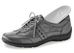 Waldl&auml;ufer, bequeme Damen-Schn&uuml;rschuhe, Weite H, mit herausnehmbarem Fussbett ALTSILBER