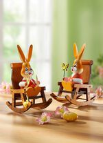 Hasen im Schaukelstuhl 