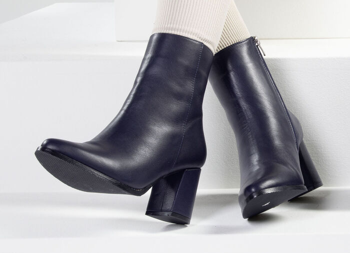 Andrea Conti Stiefelette mit seitlich eingesetztem Gummizug DUNKELBLAU