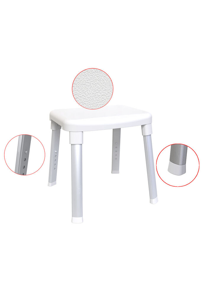 Dusch- und Badehocker mit extra grosser Sitzfläche 