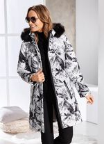 Kurzmantel mit abnehmbarer Kapuze 