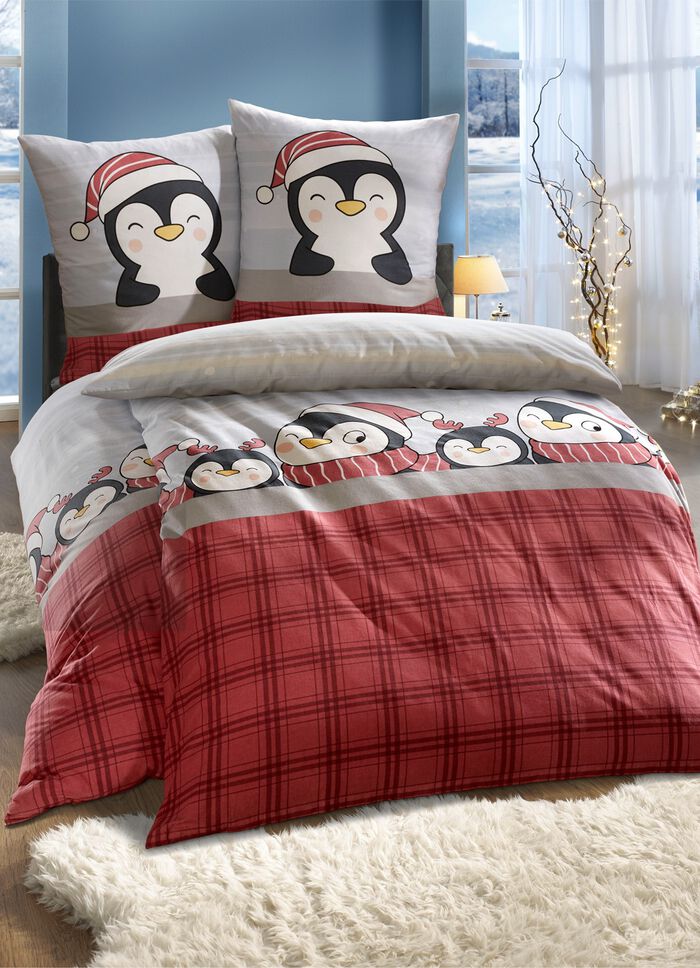 Feinbiber Bettw&auml;sche-Garnitur 