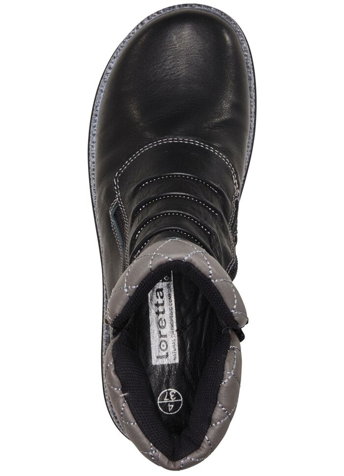 ELENA EDEN Bootie mit pfiffiger Ziersteppung SCHWARZ-GRAU