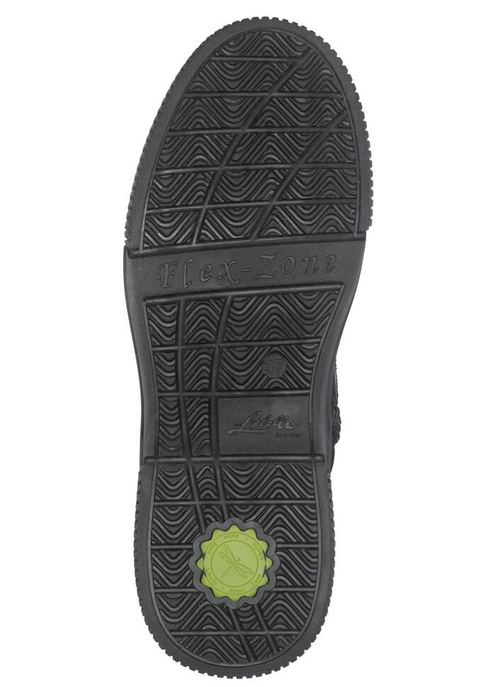 Libelle Bootie aus Nappaleder mit Zier-Reissverschluss SCHWARZ