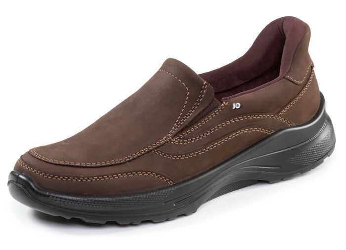 Klassische Herren-Slipper, Weite H, mit herausnehmbarem Fussbett MOKKA