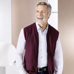 Gilet mit durchgehendem Reissverschluss in 4 Farben BORDEAUX