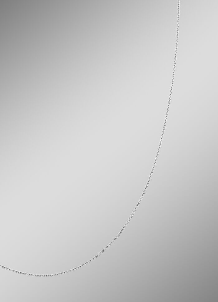 Feine Ankerkette aus Platin mit Karabiner 
