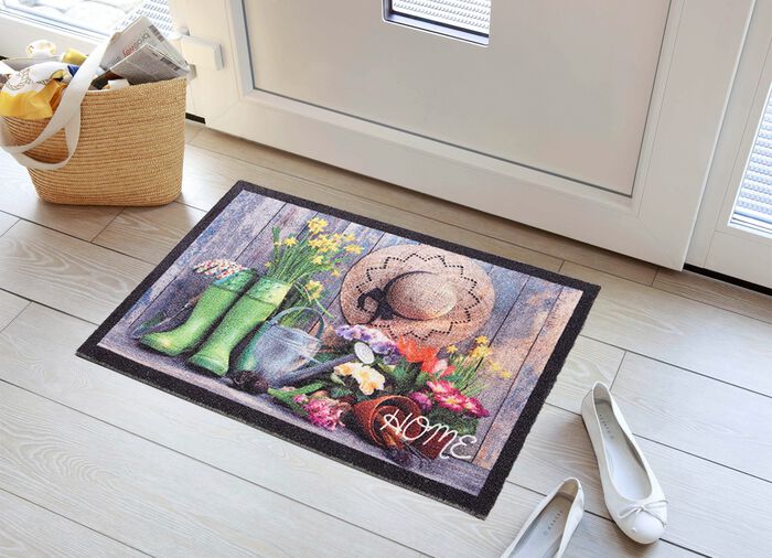 Fussmatte Home mit rutschhemmender R&uuml;ckseite 