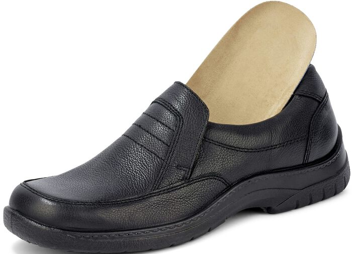Slipper mit atmungsaktivem Fussbett SCHWARZ
