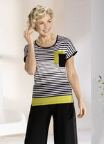 Attraktives Shirt mit Streifen-Dessin 