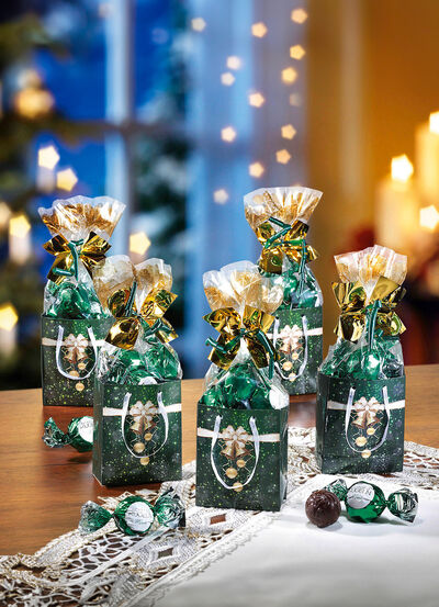 Geschenktütchen, 5er-Set, mit süsser Füllung 