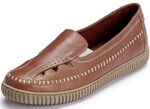 Gemini Slipper aus Rind-Nappaleder COGNAC