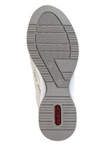 Rieker Schn&uuml;r-Sneaker aus bedrucktem Synthetikmaterial HELLGRAU-SILBER