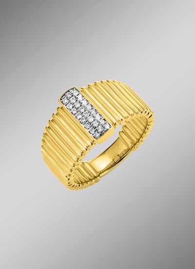 Wundersch&ouml;ner Brillant-Damenring mit 24 Brillanten 