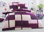 Bettwäsche-Garnitur mit Reissverschluss LILA