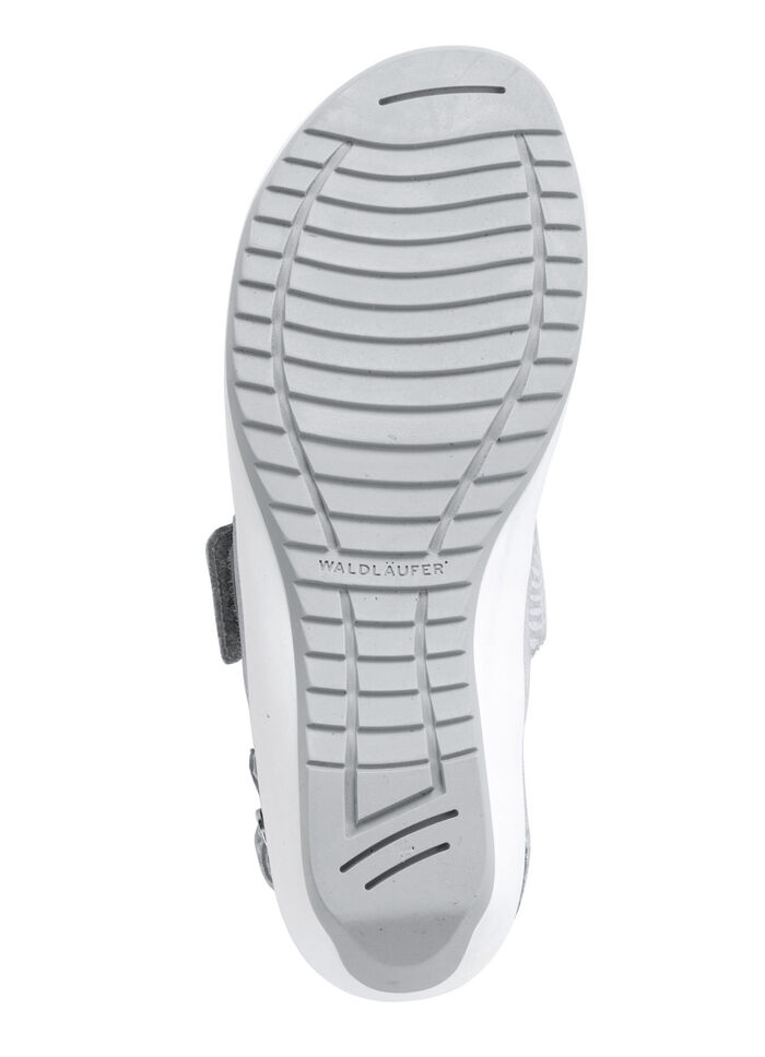 Waldl&auml;ufer Sandale aus Nappa- und Nubukleder HELLBLAU-SILBER