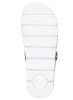 Klassische Damen-Clogs, mit anatomisch, gepolstertem Fussbett WEISS-BUNT