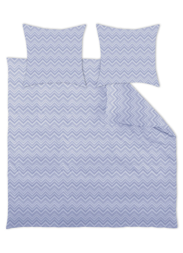 Bettwäsche-Garnitur in bügelleichter Qualität BLAU