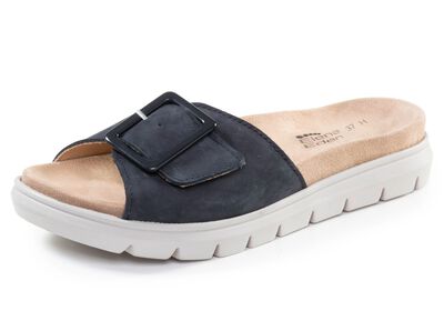 ELENA EDEN, stylische Damen-Pantoletten, Weite H, mit herausnehmbarem Fussbett 