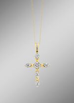 Edler Kreuz-Anh&auml;nger mit Diamanten 