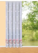 Langvorhang mit Universalschienenband WEISS-BUNT