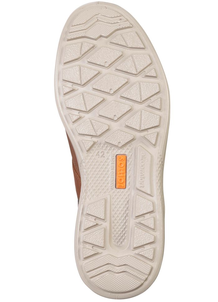 Schn&uuml;rschuh aus Rind-Nubukleder mit Nappaleder-Bes&auml;tzen 