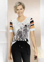 Shirt mit Kontrast-Druck 