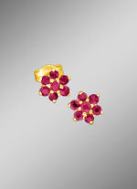 Ohrstecker mit echten Rubinen 