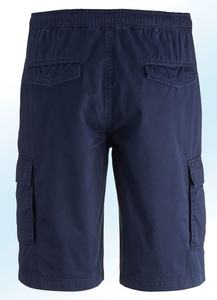 Bermudas mit Cargotaschen in 3 Farben MARINE