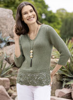 Pullover mit Melange-Effekt durch edles Glanzgarn 