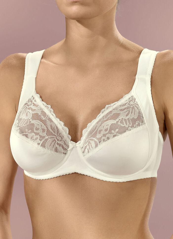 Viania Zweierpack B&uuml;gel-BH mit Elastikspitze 1X SCHWARZ, 1X SEKT