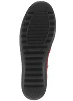 Gemini Stiefelette aus Rind-Nappaleder RUBINROT