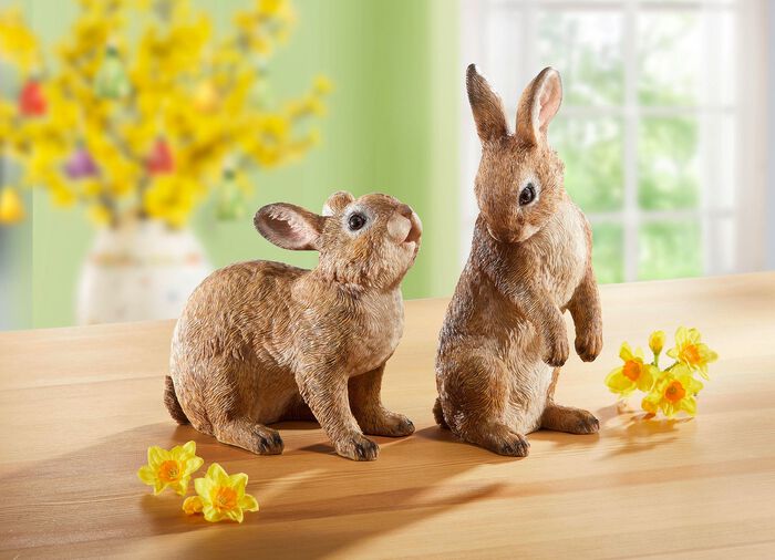 H&auml;schen aus hochwertigem Polyresin BRAUN