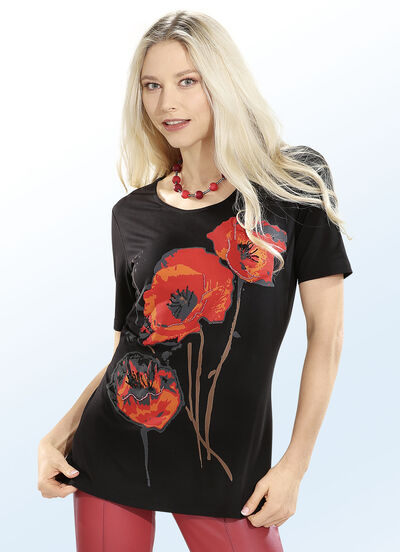 Shirt mit Motiv-Druck in 2 Farben 