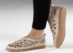 Gemini Slipper aus schattiertem Nappaleder BEIGE