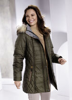 Funktionsjacke mit abnehmbarer Kapuze 