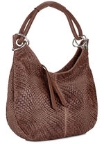 Laurina Tasche aus schattiertem Kalbleder MARONE