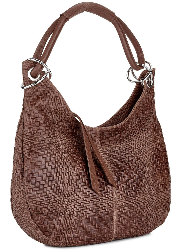 Laurina Tasche aus schattiertem Kalbleder MARONE