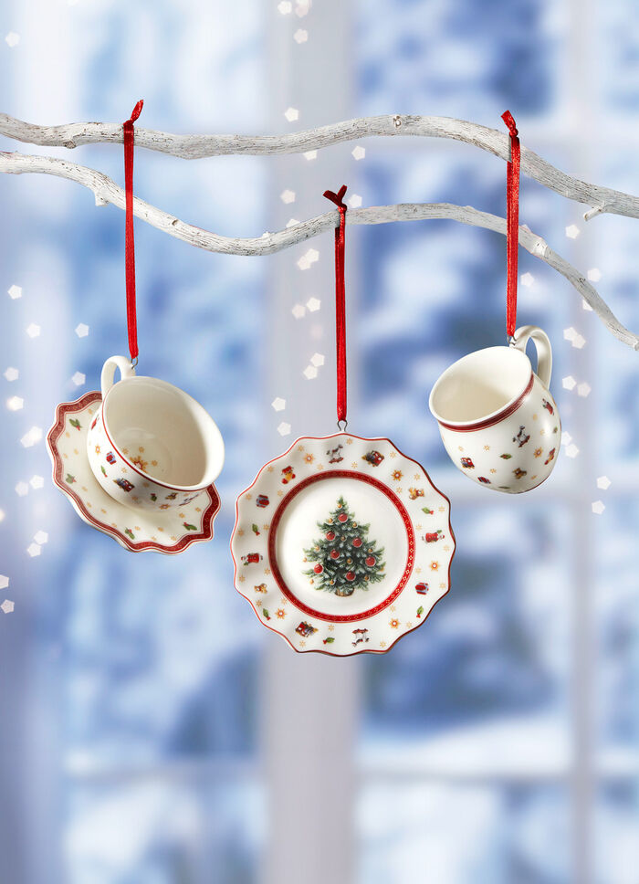 Villeroy & Boch Baumhänger aus Porzellan, 3er-Set 