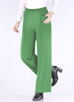 Hose in modischer Weite GRÜN