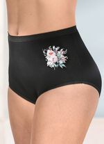brio lingerie Viererpack Slips mit Blumenmotiv 