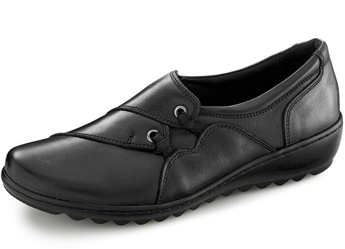 Gemini Slipper aus Rind-Nappaleder SCHWARZ